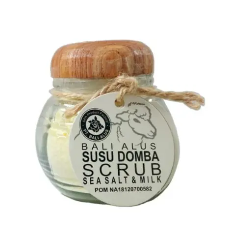 LJ MARKET BALI ALUS SUSU DOMBA SCRUB 180G / LULUR / PEMUTIH BADAN / SPA