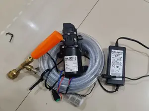 160SP - Paket Pompa DC Mini Alat Cuci Motor 160 PSI Adaptor 5A
