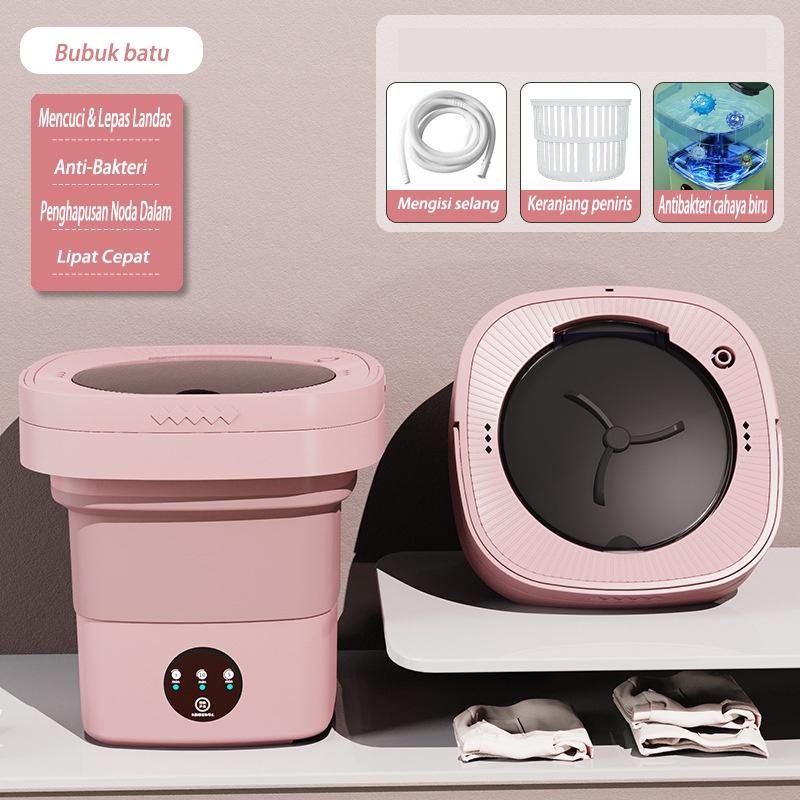 Product Introduction of Mesin Cuci Lipat Mini Portabel / Mesin Cuci Lipat Otomatis 10.5L / Pengering Sterilisasi Cahaya Biru / Mesin Cuci & Kering All-in-One 20