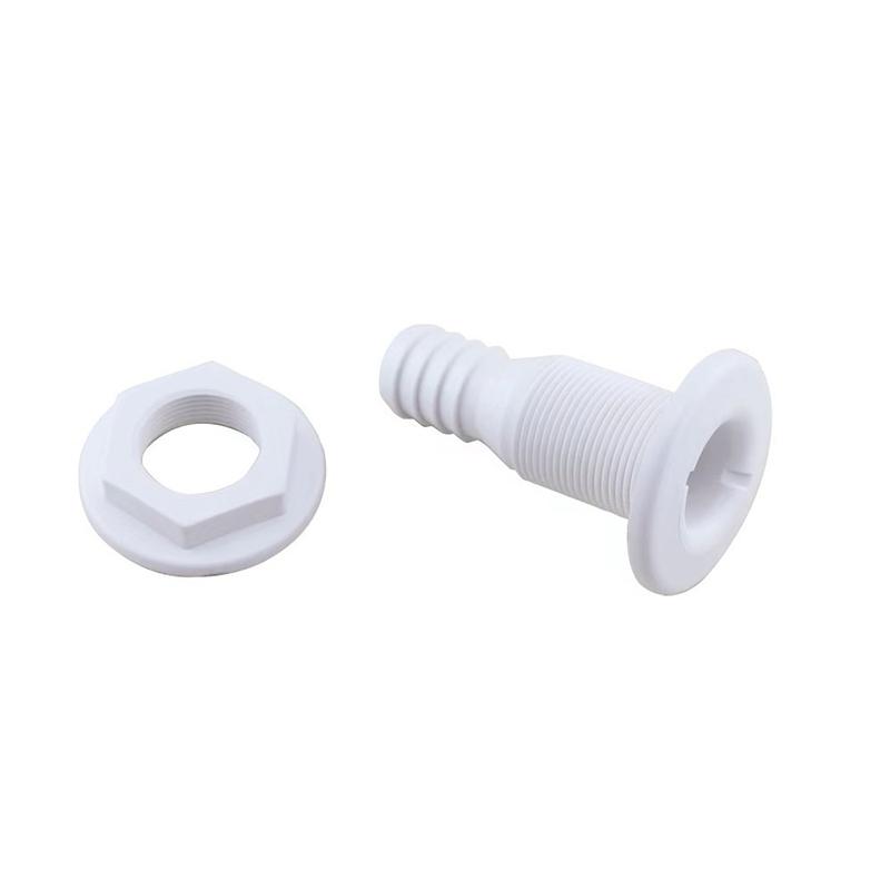 Product Introduction of Marine Boat ABS Plastic Thru Hull Fitting Connector For 5/8, 3/4, 1 Inch Hose Boat Drain Bilge Pump Plumbing Fittings 19