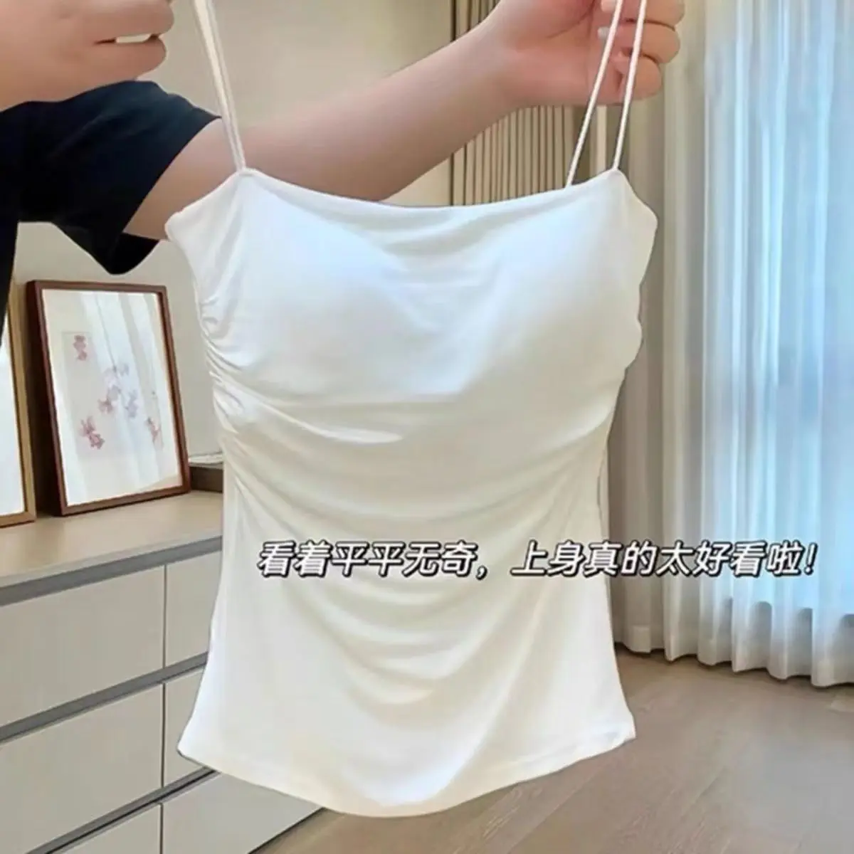 Áo Yếm Đồ Lót Ngoài Cho Nữ, Có Đệm Ngực Cố Định, Thoải Mái, Co Giãn, Xếp Ly, Bó Sát Eo, Áo Ngực Thể Thao, Áo Ống, Dành Cho Nữ