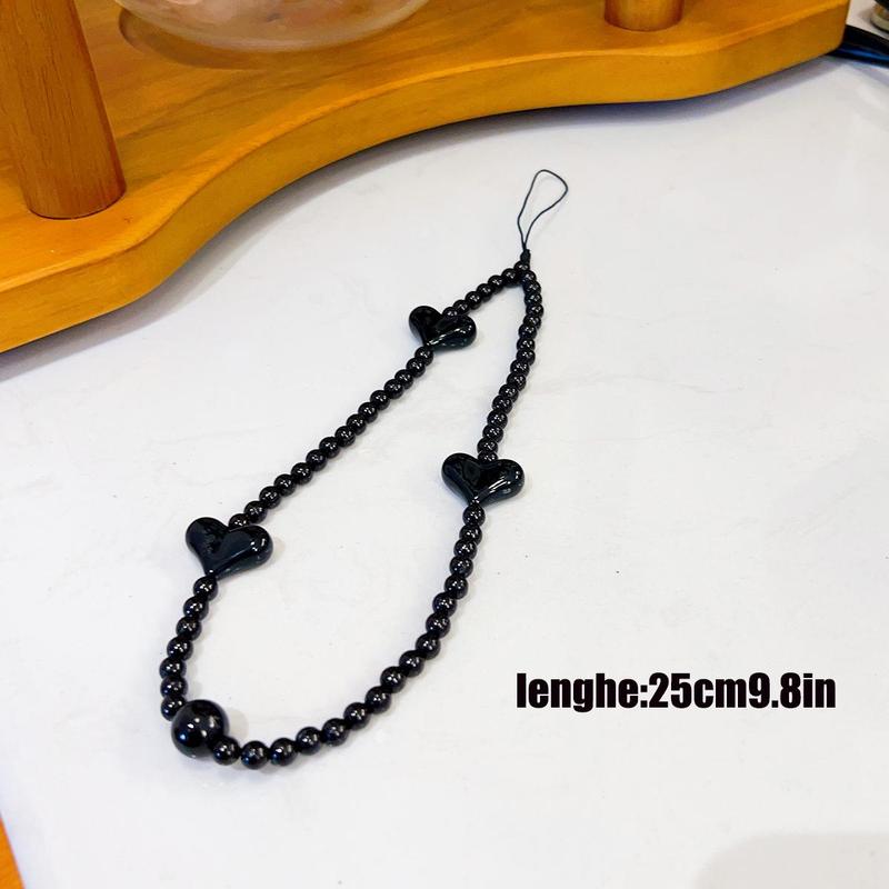 Beaded Phone Chain, Creative Design Mobile Phone Lanyard Charm, Decorative Hanging Strap for Phone 8