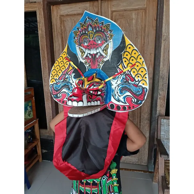 BEST SELLER PROMO BARONGAN PLIPIT ROMO MAINAN ANAK Barongan Anak SD Brongan Plipit Premium / Barongan Spon Caplok Kain Panjang / Barongan ponorogo PLIPIT / barongan anak barongan devil caplok kayu 1