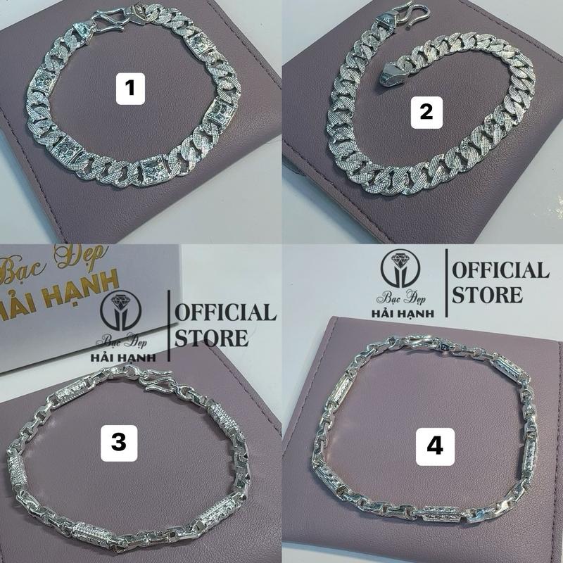 Lắc Nam chất liệu Bạc Ta kiểu dáng tinh tế sang trọng _ Bạc Đẹp Hải Hạnh HHJ