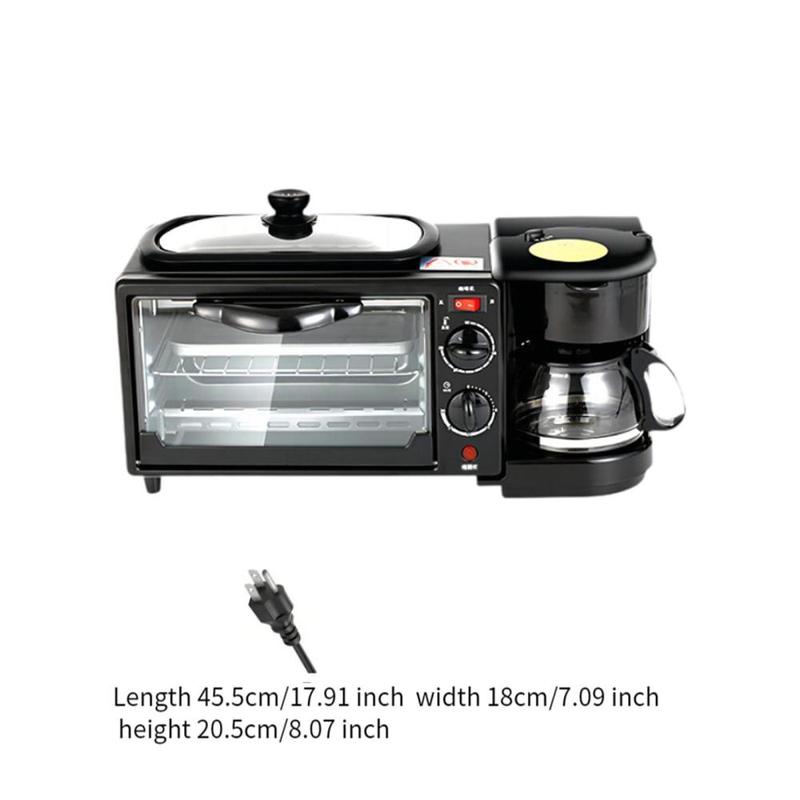 Breakfast Center Station Egg Toaster Oven with Timer Oven Breakfast Maker 2
