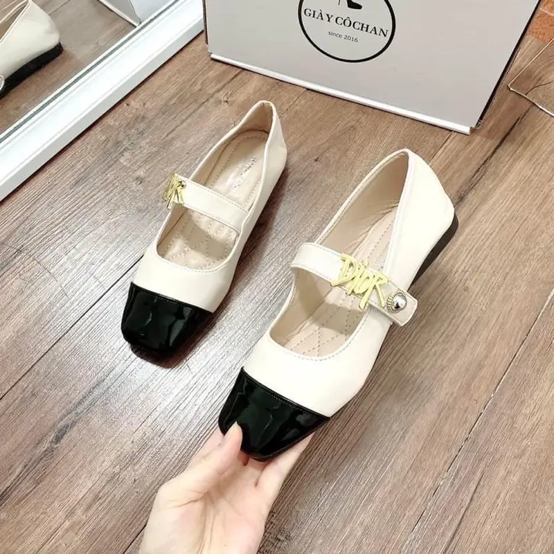 🐬FREE SHIP🐬Giày bệt nữ quai ngang cao cấp ( phom rộng 1.5 )