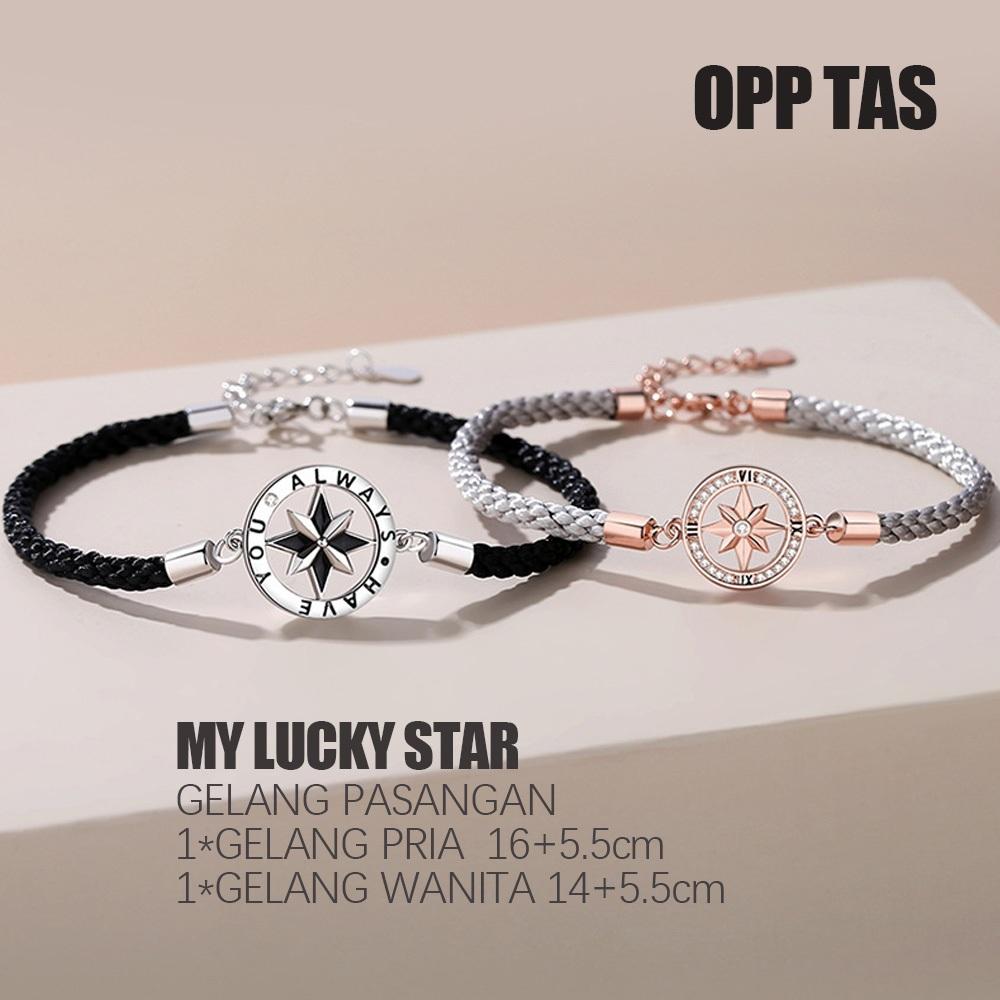 Gelang couple-gelang Lucky Star Gelang Pasangan Lucky Star Gelang Gelang couple-gelang Lucky Star Gelang Pasangan Lucky Star Gelang
