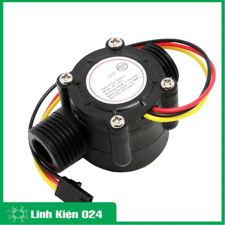 Cảm biến lưu lượng YF-S201 3.5-24VDC 1-30L/min Chính Xác Cao