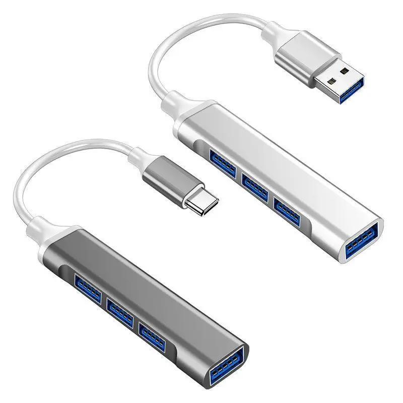 Type-C Docking Station USB Hub Laptop USB Multi-Port Converter One-to-Four Plug Splitter