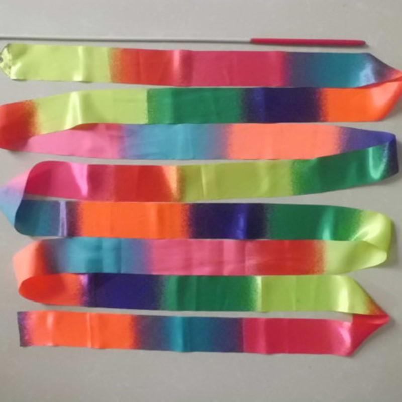 Product Introduction of 2m 4m Gymnastics Colored Ribbons Colorful Gym Ribbons Rhythmic Gymnastics Equipment Dance Ribbon Ballet Streamer Twirling Rod 7