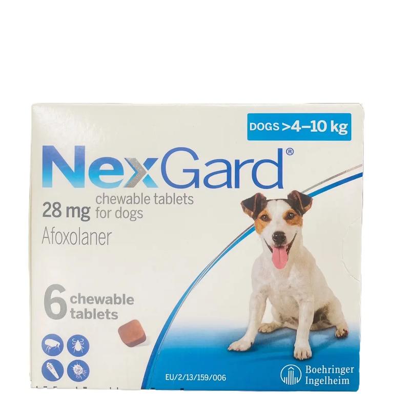 NexGard quy cách viên phòng và trị ve, bọ chét, trị ghẻ trên chó.
