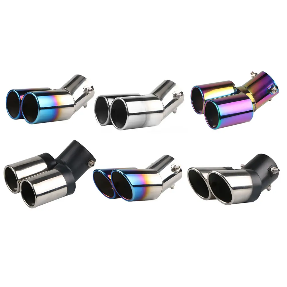 Car Exhaust Upgrade Colorful Automobile Exhaust Pipe Anti-Corrosion Pipe Quick Installation Direct Installation
