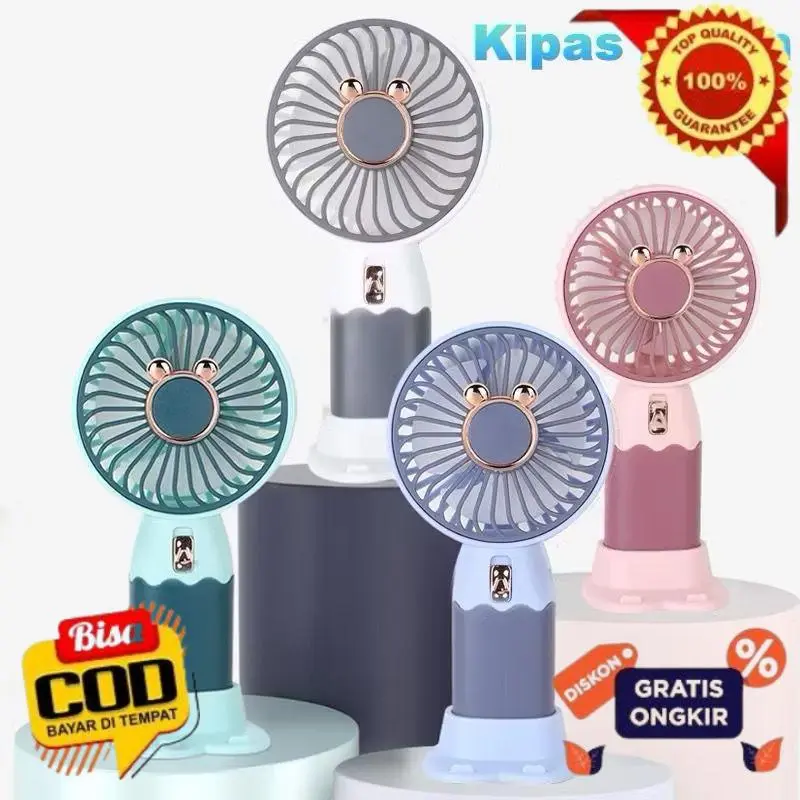 [TR] Kipas Mini Portable Bisa Di Cas Fan Sanrio Hello Kitty Cinnamoroll Kuromi Melody Ada Tatakan HP Warna Lucu Battery Tahan Lama Kipas Angin Genggam Sanrio Plastik Premium 0