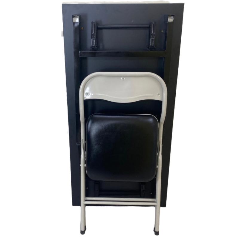 Ghế văn phòng chân xếp gấp gọn khung sắt, bọc da - ghế học tập/ làm việc - GX01 3