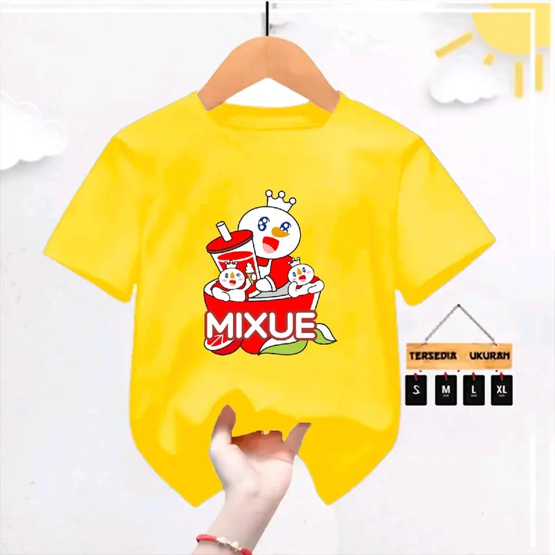 kaos anak gambar mixue lemon 1