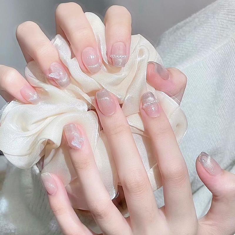 Mã M055 Nail box Mắt Mèo Thạch Hồng Hin Nail Chống Nước Bền Độ bóng cao