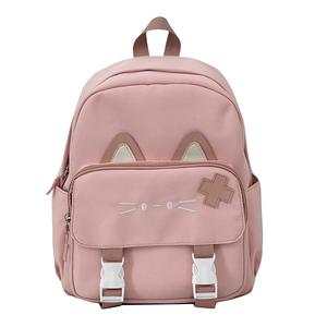 กระเป๋าเป้นักเรียน รูปแมว สไตล์น่ารัก สไตล์มหาวิทยาลัย กันน้ำ เหมาะสำหรับเดินทาง