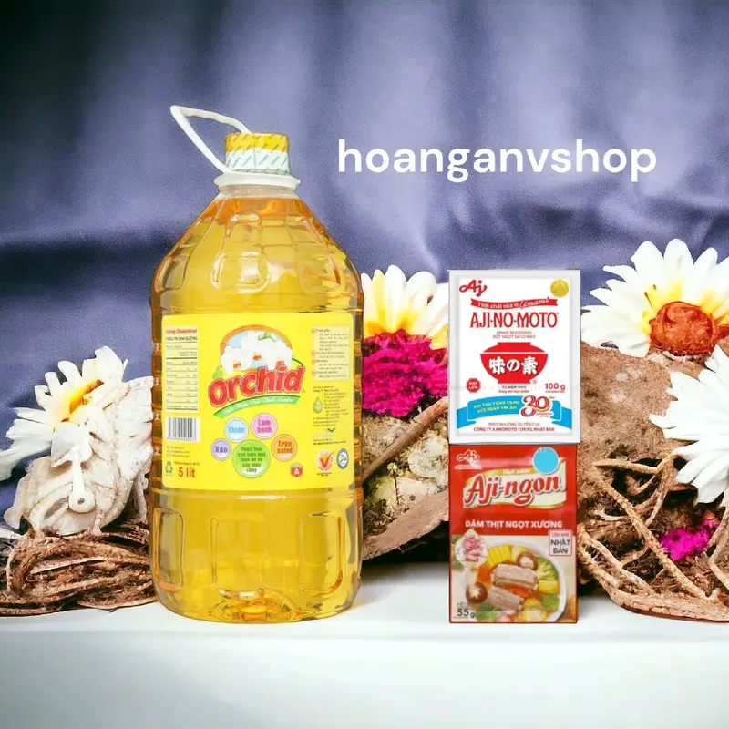 Dầu ăn Orchid 5l - Tặng 1gói Bột Ngọt Hạt Lớn 100gr, 1gói Hạt Nêm 55gr 3