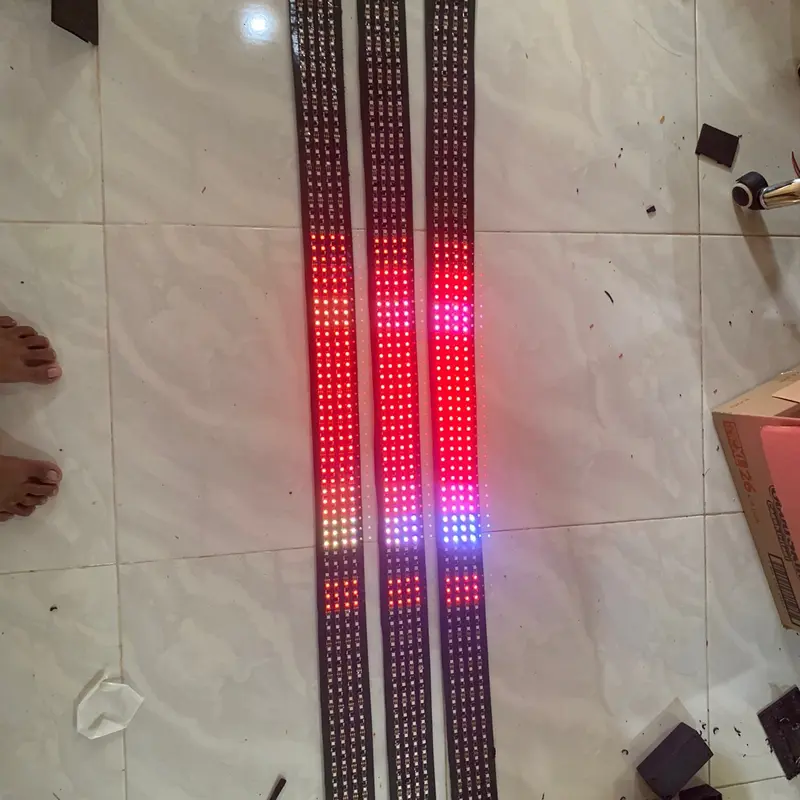LAMPU STROBO 3&2 LAYER NEW ANIMATION BALING BALING PAJANG 2 METER WS2811 LED RAPAT 12V-24V BUS KENDARAAN 3