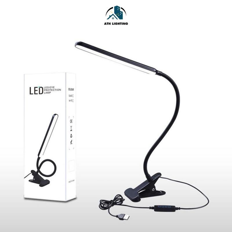 Đèn LED Kẹp Bàn Cổ Ngỗng ATH Lighting - 3 Chế Độ Màu Điều Chỉnh Được - Đèn Bàn Làm Việc Đèn Học Chống Cận Hiệu Quả - đènbàn 2