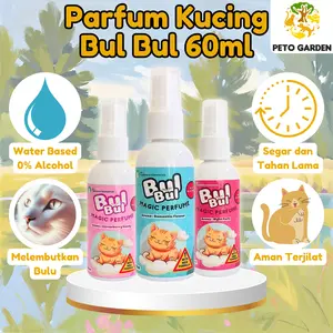 Holycatlabs Parfum Kucing BUL BUL 60ml | Perfume Aman Terjilat Non Alkohol Wangi Sepanjang Hari