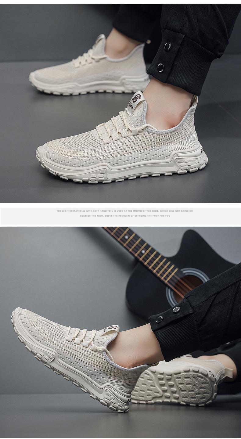 Product Introduction of Giày Flyknit Lưới Nam, Nhẹ Và Mềm, Đế Mềm, Thoáng Khí, Thích Hợp Cho Mùa Hè, Giày Thể Thao, Phong Cách Sinh Viên, Thoải Mái, Không Trơn Trượt, Giày Thường Ngày, Hàng Mới Về, 2024 17
