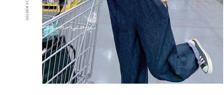 Product Introduction of Quần Yếm Denim, Phong Cách Nhật Bản, Mùa Xuân Và Mùa Thu, Mỏng Và Không Tay, Áo Jumpsuit Quần Nữ, Bó Sát Và Thẳng, Ống Rộng, Có Dây Đeo 8