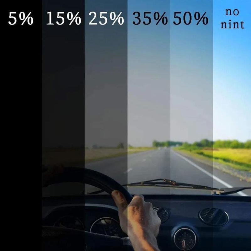 Product Introduction of Sun Shade Film For Car 1/5/15/25/35/50 Percent Window Tint Film Glass Sticker Sun Shade Film K2L7 55