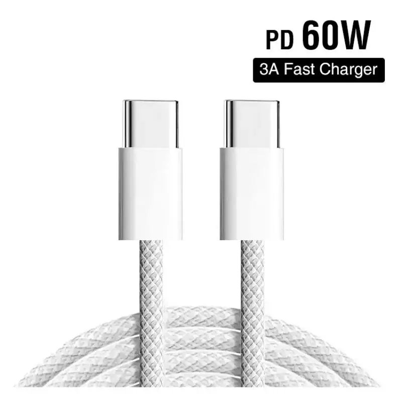 Type-C to Type-C Fast Charging Data Cable, 1 Count 60W Phone Charging Cable, Mobile Phone Charging Accessories Compatible with iPhone 15 16 Series