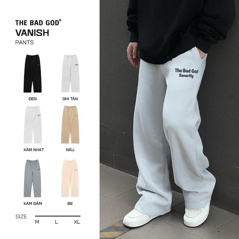 Quần Nỉ THE BAD GOD VANISH - Menswear Có Túi A00011 Pants Đen