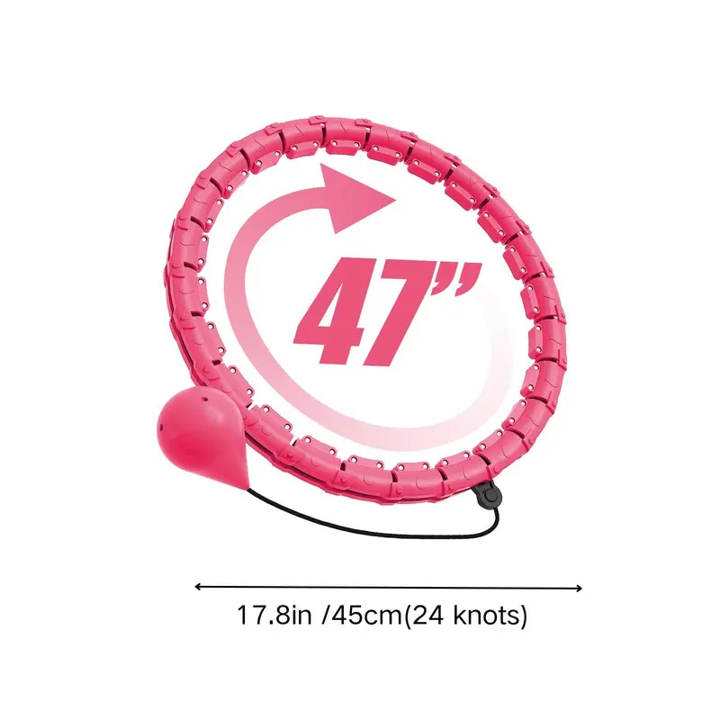 24 Knots Smart Fitness Hoop, Infinity Hoop, Fitness Massage Workout Equipment, Great for Adults and Beginners, Gym Accessories 1