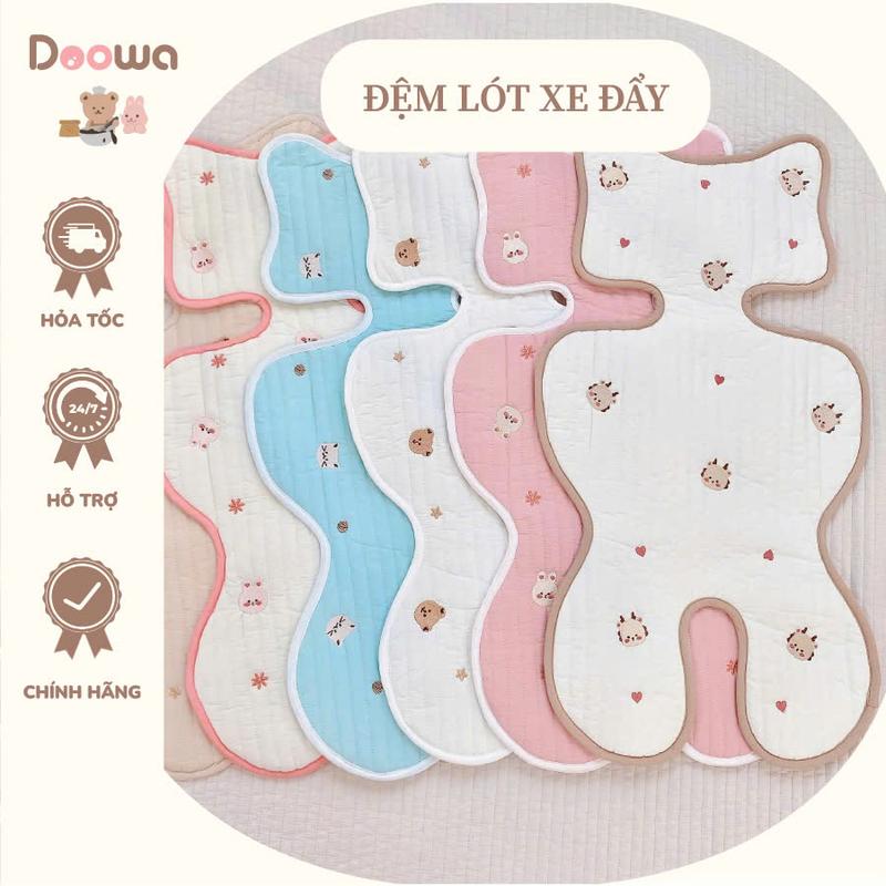 Đệm Lót Xe Đẩy Cho Bé Monona Loại Mỏng Chất Liệu Vải Điều Hòa Tạo Cảm Giác Êm Ái Thoải Mái