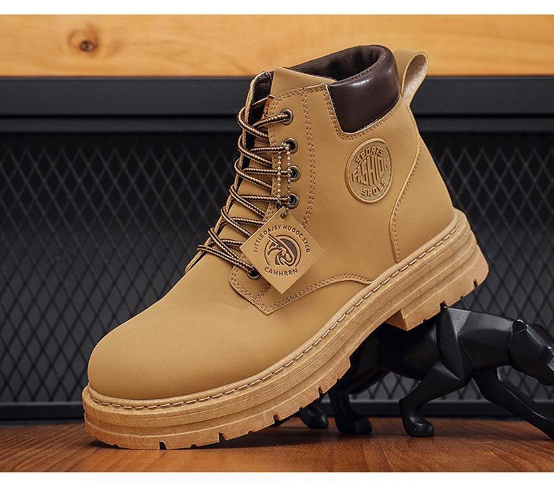 Product Introduction of But Martin, untuk Lelaki, Kakitangan Boots 2024 Musim Luruh dan Musim Sejuk, Perkakas, Kalis Air, Tidak Licin, Sesuai untuk Kasut Kembara, Tapak Pembinaan, Rintangan Haus, Kasut Perlindungan Buruh,microfiber leather kalis air kasut keselamatan Shoes 18