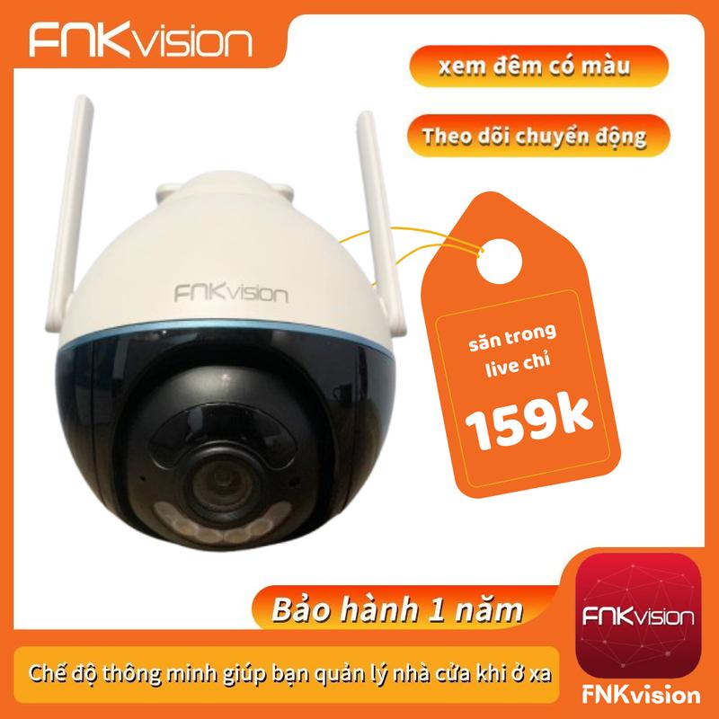 [FNKvision] Camera 1 mắt ngoài trời 5MP Wifi 2.4GHz Kháng mưa kháng bụi IP66 Xem đêm có màu Đàm thoại 2 chiều Quan sát 360 độ App FNKvision
