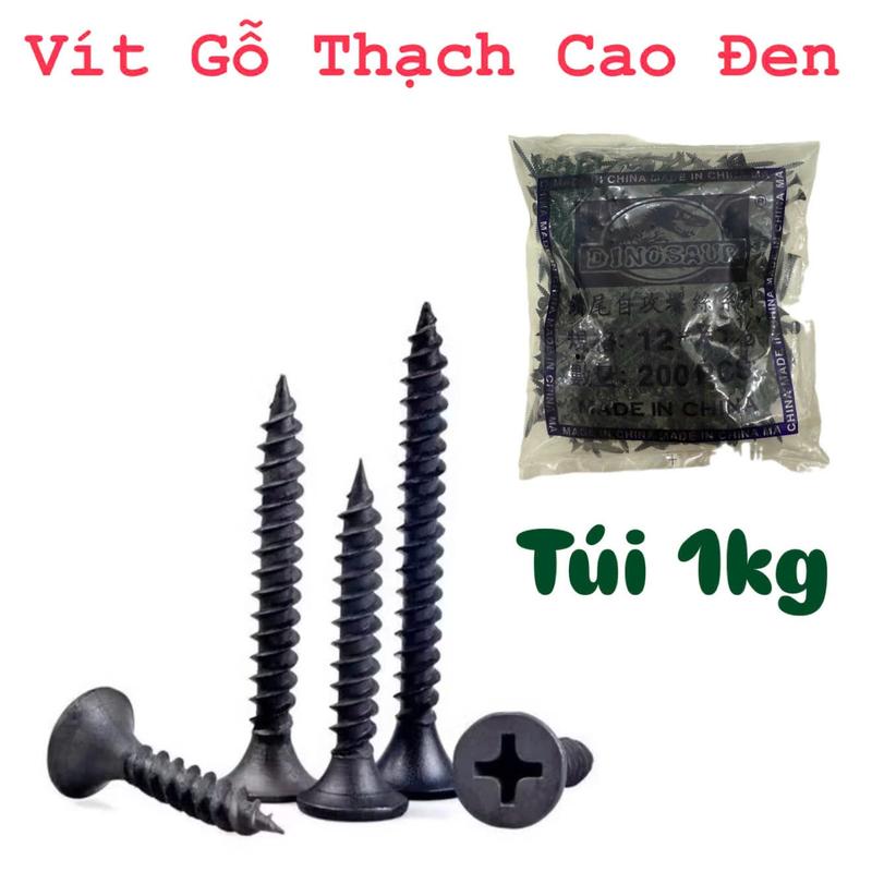Túi 1kg Vít Gỗ Đen Vít Thạch Cao Đen Kích Thước 1,5cm 2cm 2,5cm 3cm