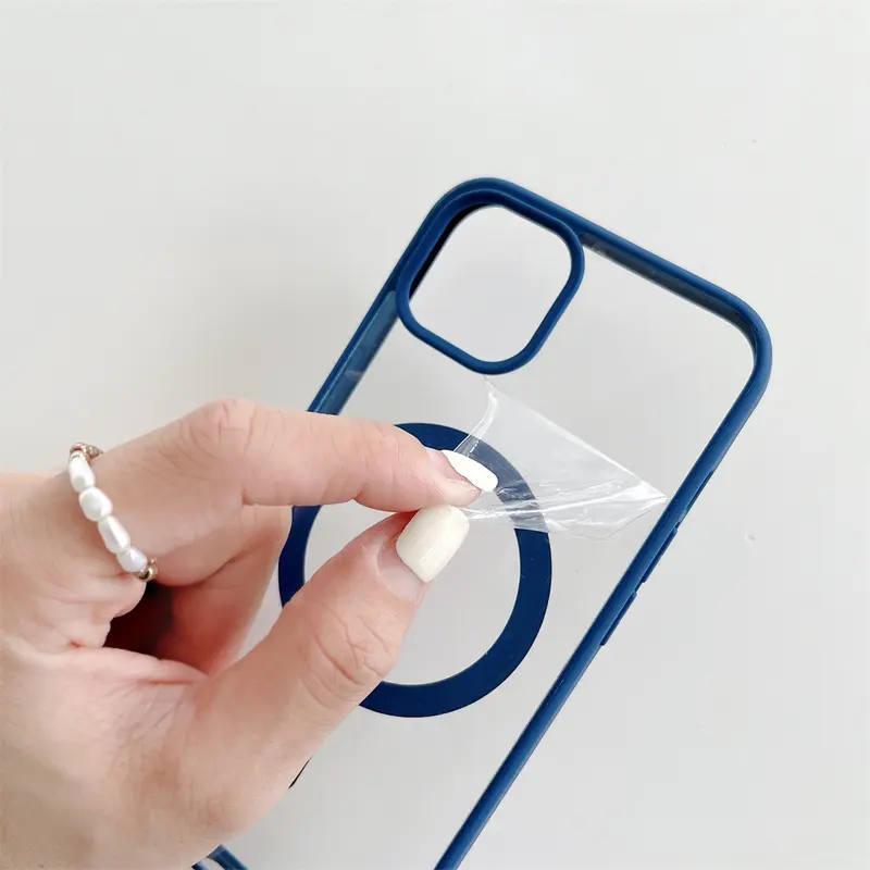 Sạc Không Dây Từ Tính, Thiết Kế Sang Trọng, Tương Thích Với Ốp Acrylic Magsafe Cho iPhone 15, 14, 13, 12 Mini, 11 Pro Max, XS, X, XR, 7, 8 Plus, Vỏ Sạc Không Dây Từ Tính Magsafe, Phụ Kiện Điện Thoại 6