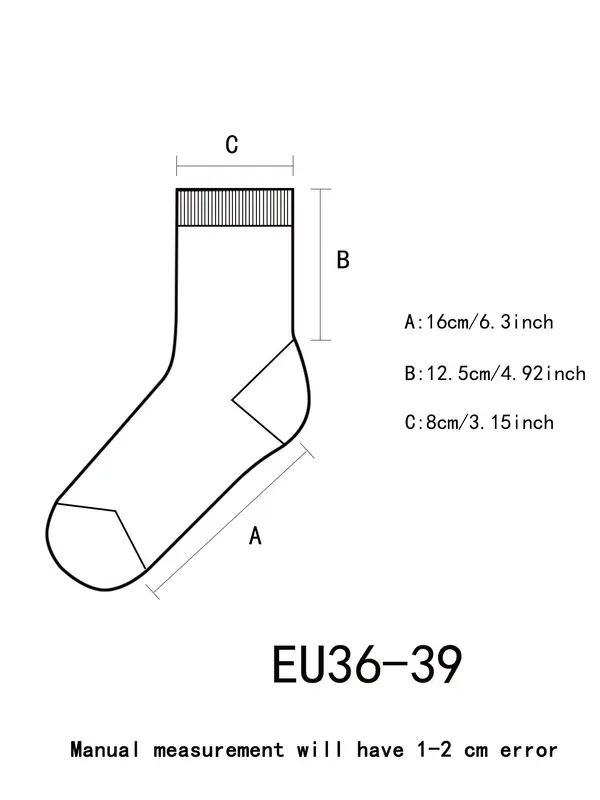 Women's Mid-calf Socks, Casual Comfy Breathable Socks for Daily Wear, Women's Socks for All Seasons 8