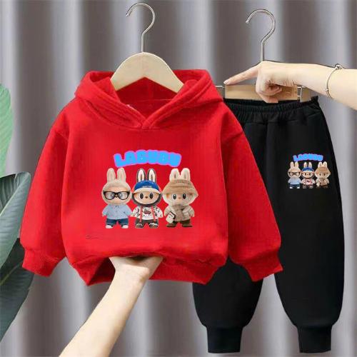 Set bộ nỉ in hình LABUBU 5D sắc nét, phom dáng đẹp cho bé trai, bé gái từ 6-30kg 1
