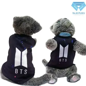 Baju Kucing Lucu Murah Motif Model BTS K-POP Cowo Cewe Jantan Betina Aksesoris Hewan Kecil