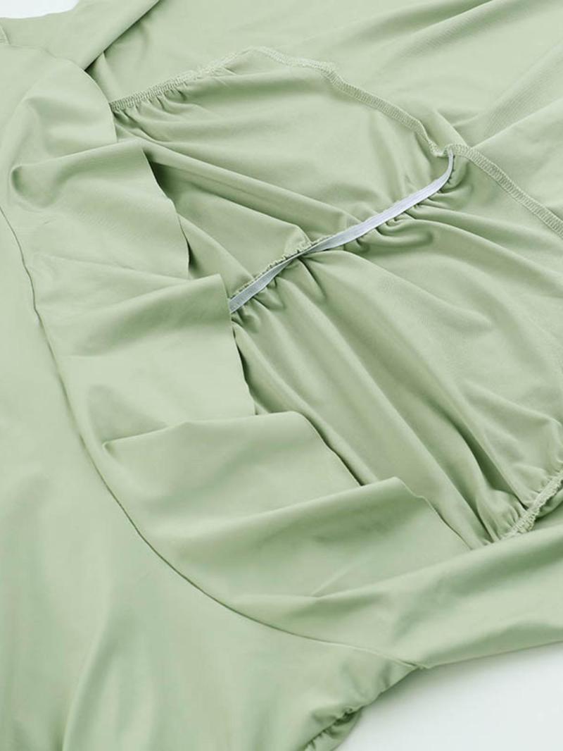 Product Introduction of Women's Plain Dress, Elegant Long Sleeve Dress for Party Holiday Wedding Guest, Ladies Spring & Fall Clothes 8