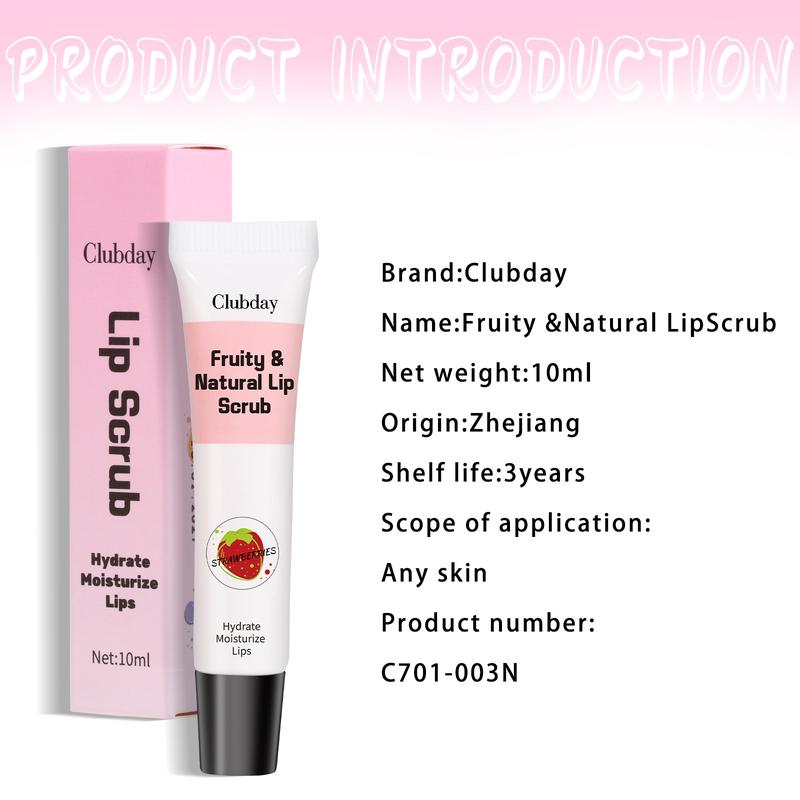 Product Introduction of Lip Makeup Fruit Flavor Lip Gloss Lipstick Moisturizing Hose Exfoliating Skin Moisturizing Lip Facial Scrub 4