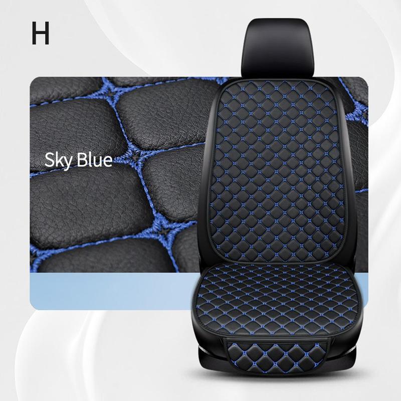 Product Introduction of 3PCS Car Cushion Set Four Seasons General Leather Embroidery Cushion Car Seat Cover Leather Minimalism Wear-resistant Non-slip Cushion 41