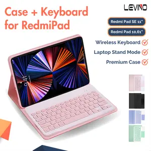 LEVINO Keyboard Magnetic Case Compatible for Redmi Pad 10.61"/Redmi Pad SE 11 Bluetooth Keyboard Casing Cover