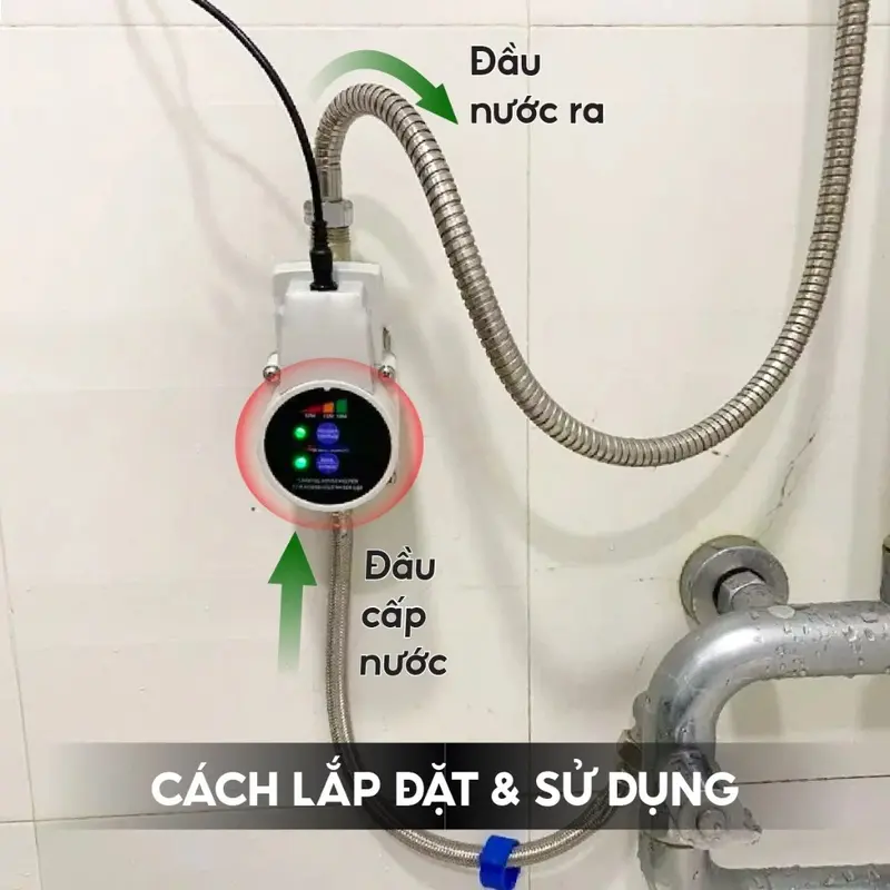 Máy bơm tăng áp mini Rymaru RY-01TB 100W, đẩy 18m, chống nước IP65 8