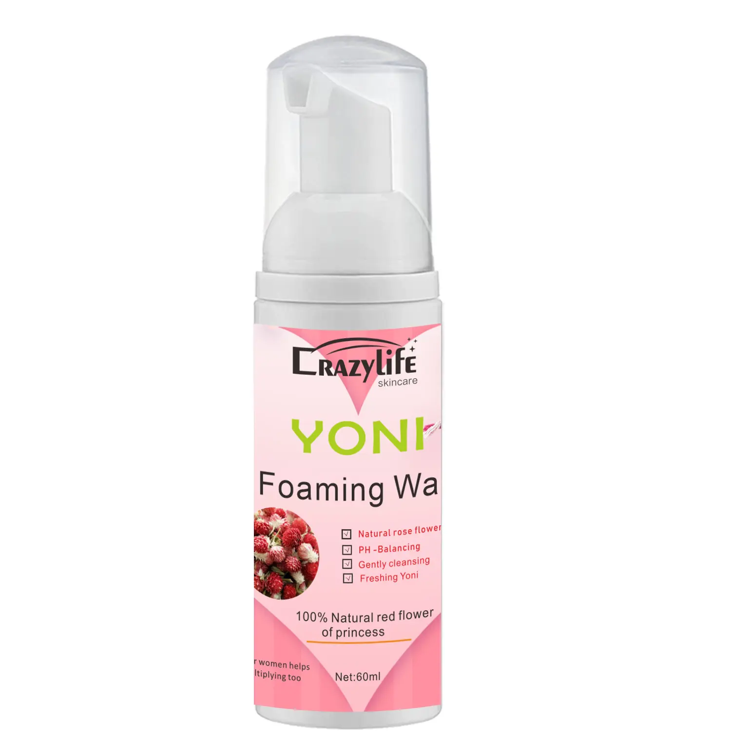 Crazylife Vaginal Intimate Wash Yoni Vaginal Intimate Cleansing Foam