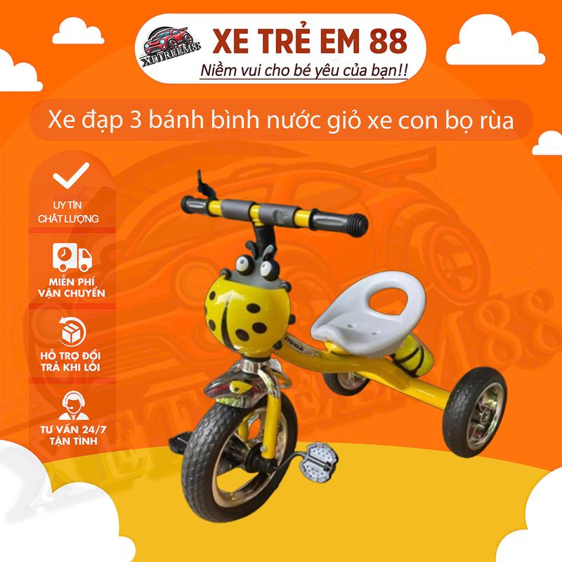 Xe đạp 3 bánh bình nước giỏ con bọ rùa mã A+ Đồ Chơi Pin