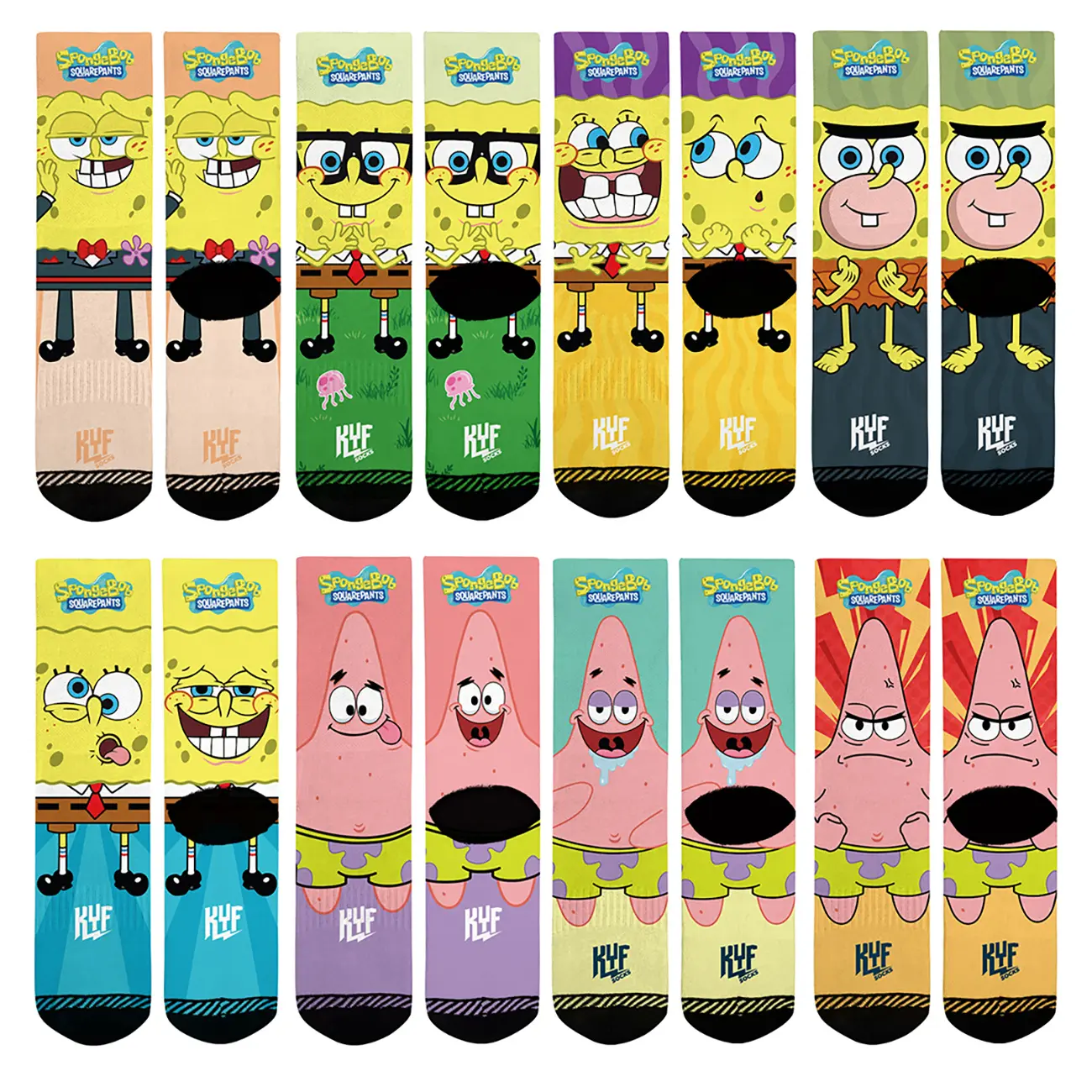 KYF Crew Socks - Kaos Kaki Motif Full Printing panjang dewasa remaja pria katun cowok