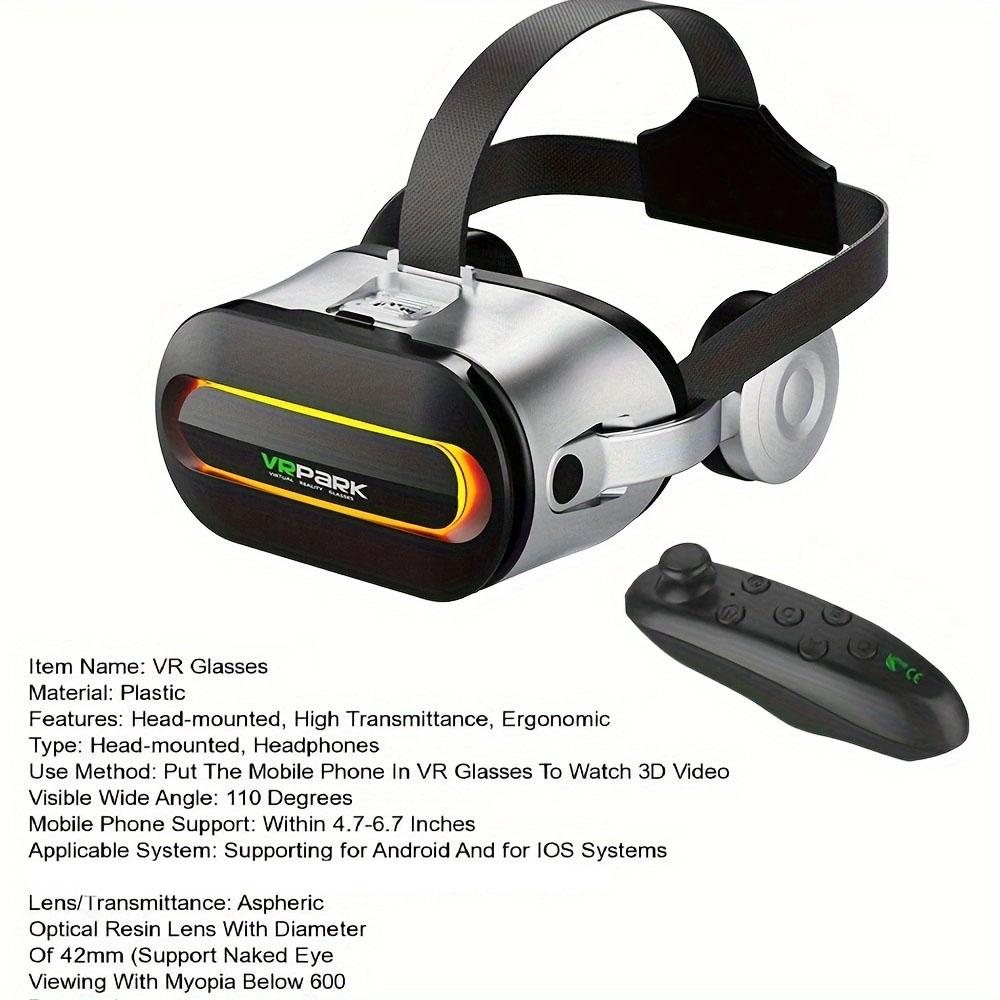 VR Glasses Virtual Reality Headset Viar Devices Helmet 3D Lenses Smart Goggles For Smartphones Phone Mobile Gogle Game Accessor - Image 6