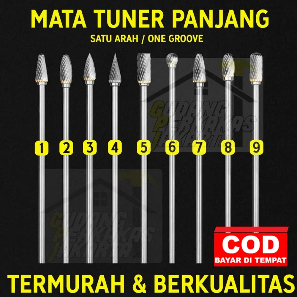 Tuner Panjang Tunner Mata Geria Long Cuner Mata Bor 3x100 / mata bor cun / cun porting