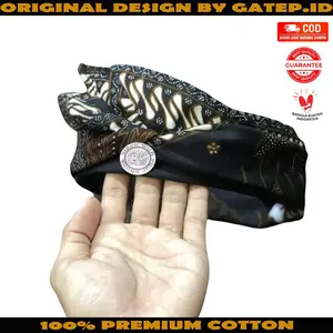 Udeng Nayah Setengah Jadi Udeng Sibakan Janggar Jangar Nayah Udeng Jangkrik Bali Batik Putih Hitam